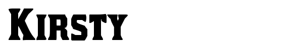 Kirsty font preview
